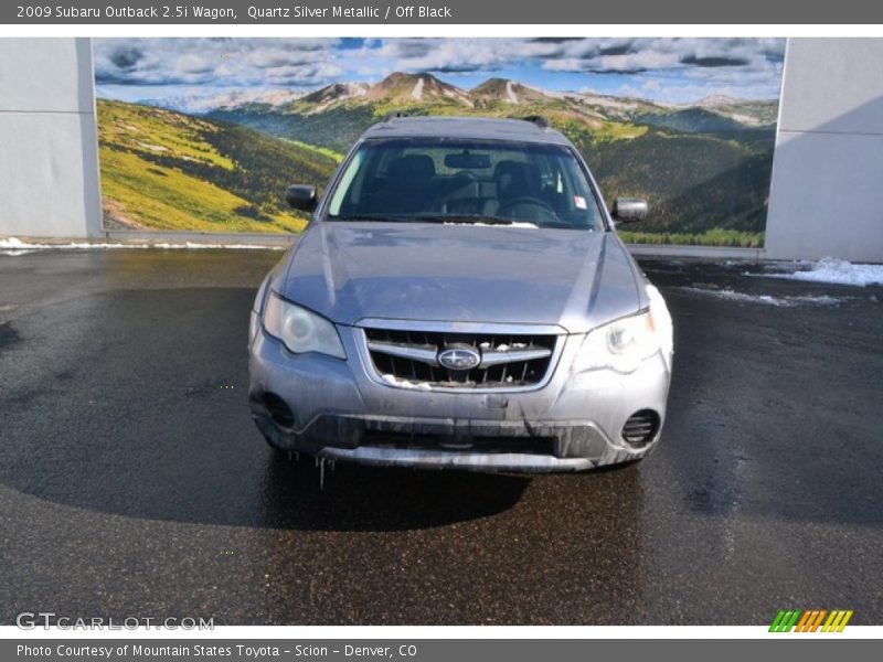 Quartz Silver Metallic / Off Black 2009 Subaru Outback 2.5i Wagon