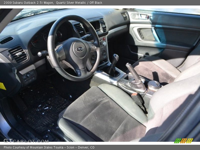 Quartz Silver Metallic / Off Black 2009 Subaru Outback 2.5i Wagon