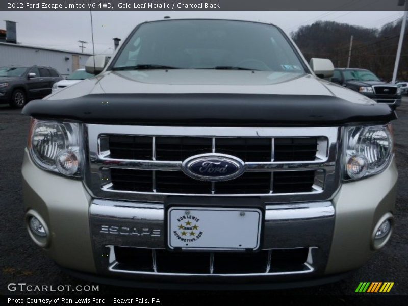 Gold Leaf Metallic / Charcoal Black 2012 Ford Escape Limited V6 4WD