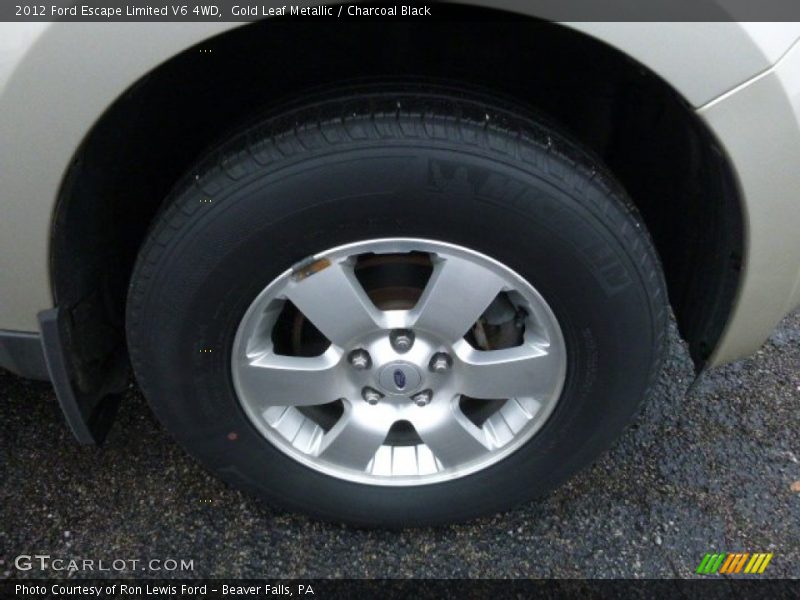 Gold Leaf Metallic / Charcoal Black 2012 Ford Escape Limited V6 4WD