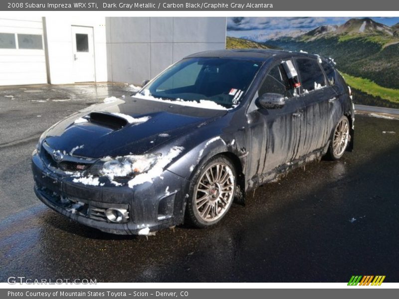 Dark Gray Metallic / Carbon Black/Graphite Gray Alcantara 2008 Subaru Impreza WRX STi