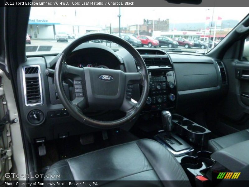 Gold Leaf Metallic / Charcoal Black 2012 Ford Escape Limited V6 4WD