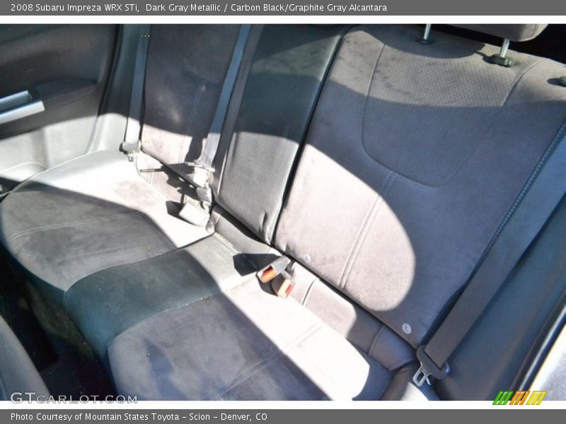 Dark Gray Metallic / Carbon Black/Graphite Gray Alcantara 2008 Subaru Impreza WRX STi