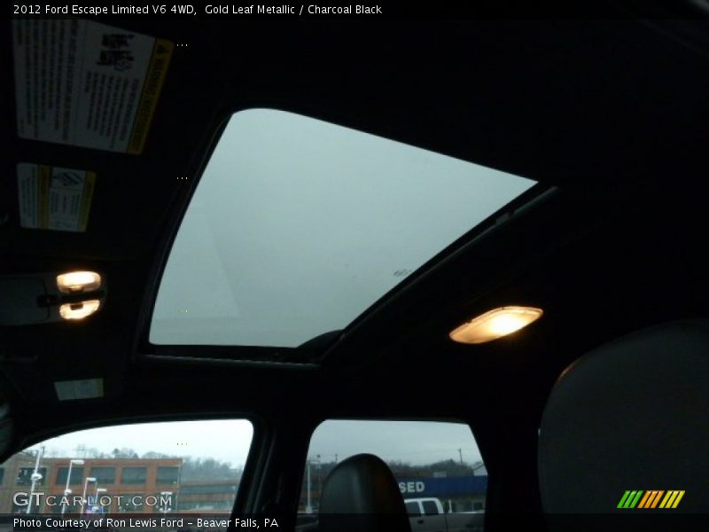 Gold Leaf Metallic / Charcoal Black 2012 Ford Escape Limited V6 4WD