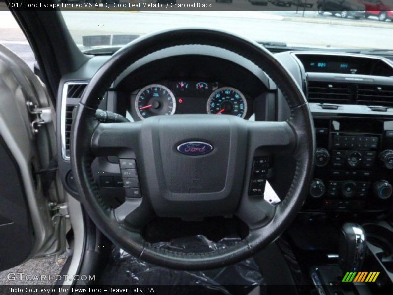 Gold Leaf Metallic / Charcoal Black 2012 Ford Escape Limited V6 4WD