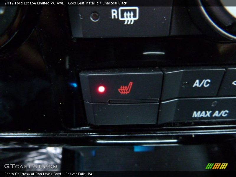 Gold Leaf Metallic / Charcoal Black 2012 Ford Escape Limited V6 4WD