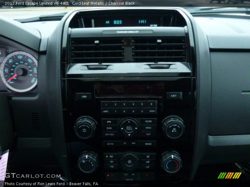 Gold Leaf Metallic / Charcoal Black 2012 Ford Escape Limited V6 4WD