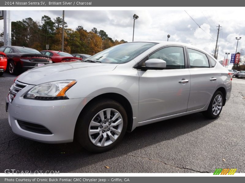 Brilliant Silver / Charcoal 2014 Nissan Sentra SV