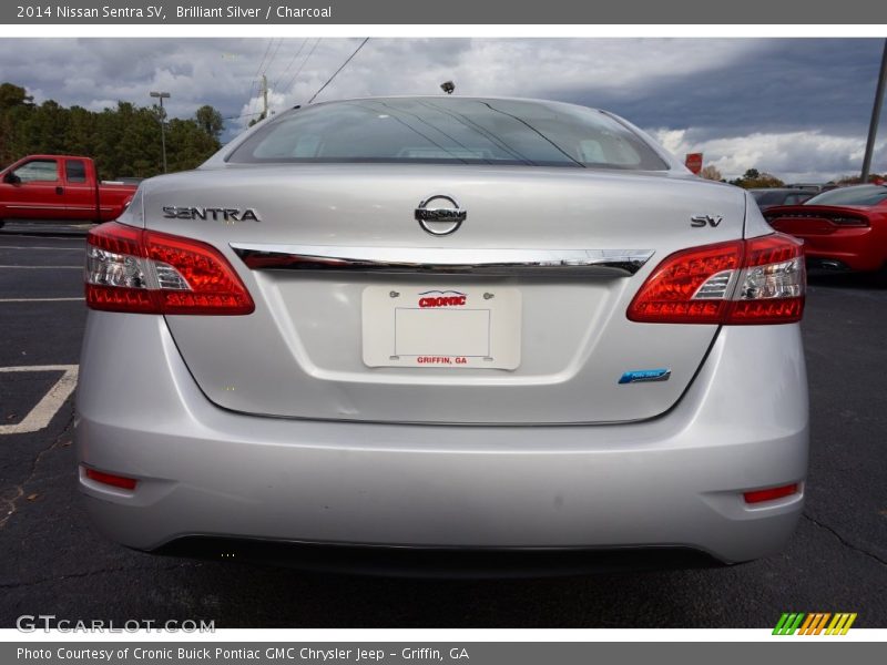 Brilliant Silver / Charcoal 2014 Nissan Sentra SV