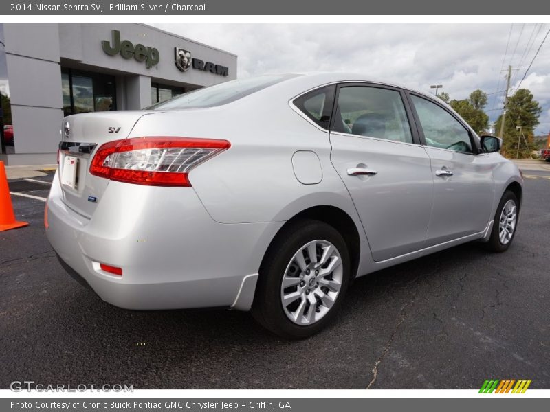Brilliant Silver / Charcoal 2014 Nissan Sentra SV