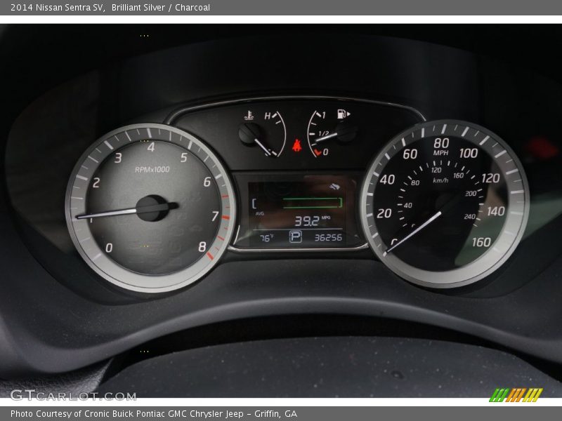 Brilliant Silver / Charcoal 2014 Nissan Sentra SV