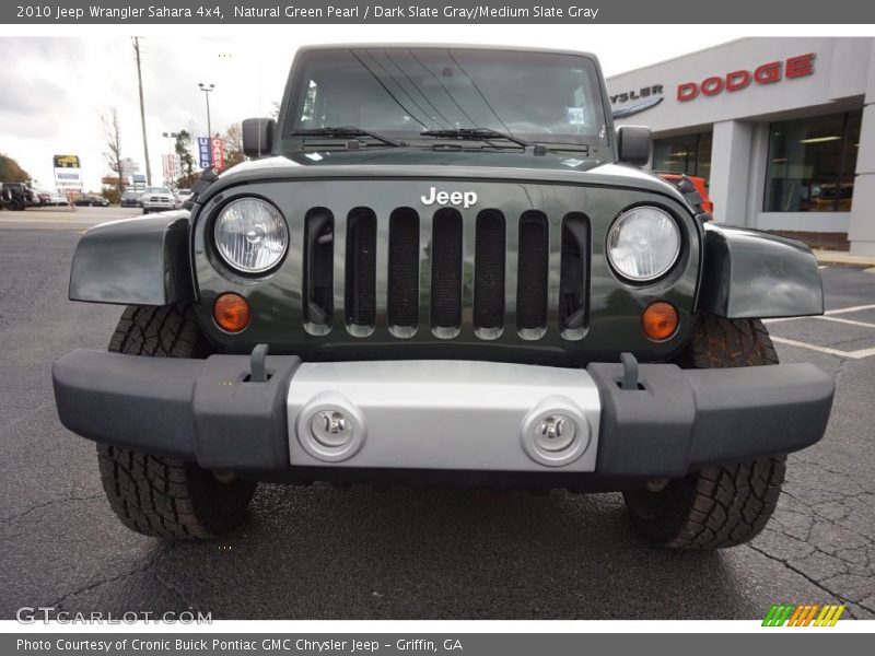 Natural Green Pearl / Dark Slate Gray/Medium Slate Gray 2010 Jeep Wrangler Sahara 4x4