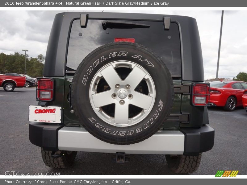 Natural Green Pearl / Dark Slate Gray/Medium Slate Gray 2010 Jeep Wrangler Sahara 4x4