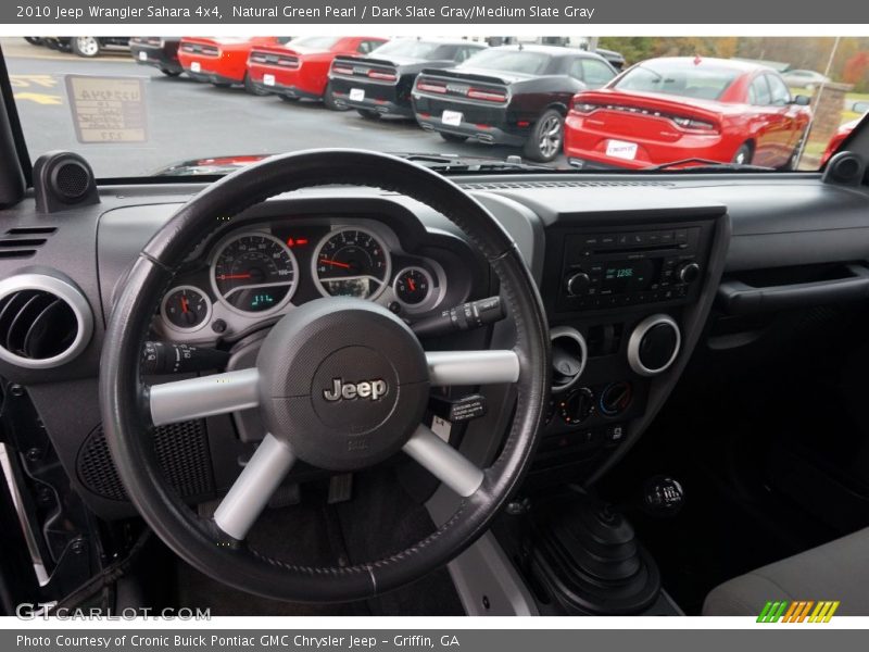 Natural Green Pearl / Dark Slate Gray/Medium Slate Gray 2010 Jeep Wrangler Sahara 4x4
