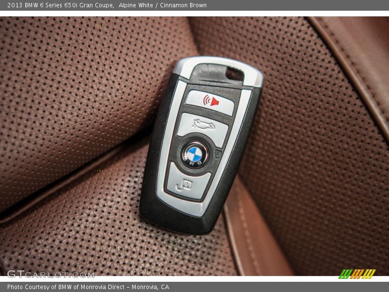 Alpine White / Cinnamon Brown 2013 BMW 6 Series 650i Gran Coupe