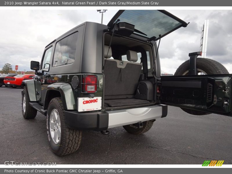 Natural Green Pearl / Dark Slate Gray/Medium Slate Gray 2010 Jeep Wrangler Sahara 4x4