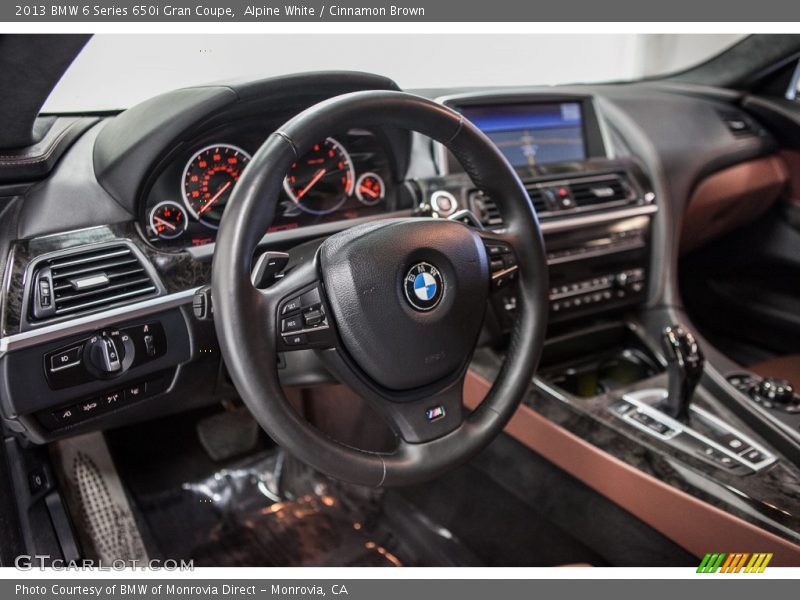 Alpine White / Cinnamon Brown 2013 BMW 6 Series 650i Gran Coupe