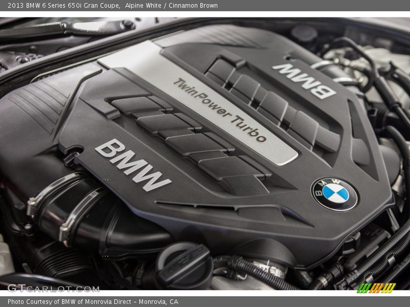 Alpine White / Cinnamon Brown 2013 BMW 6 Series 650i Gran Coupe