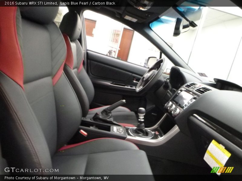 Front Seat of 2016 WRX STI Limited