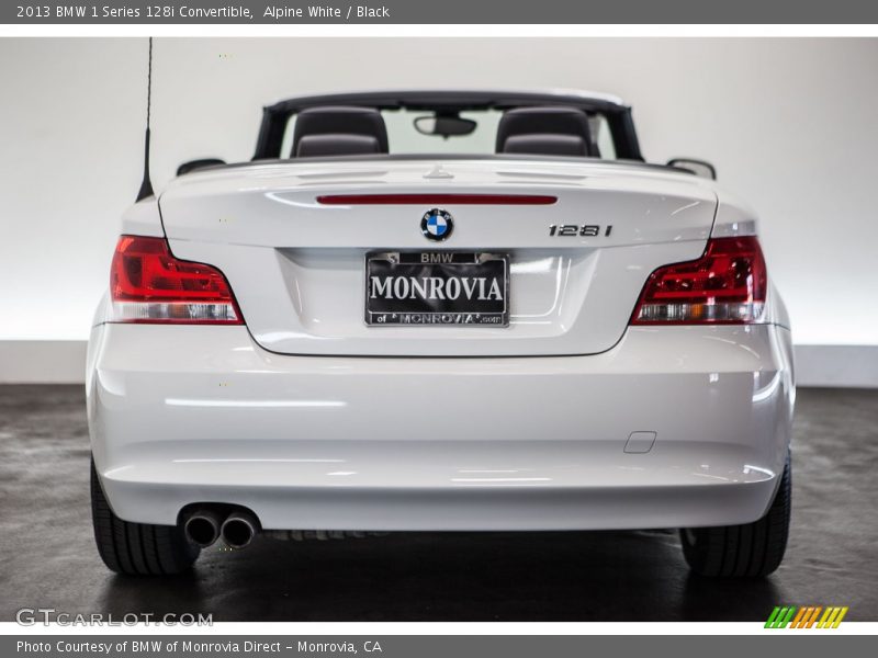 Alpine White / Black 2013 BMW 1 Series 128i Convertible