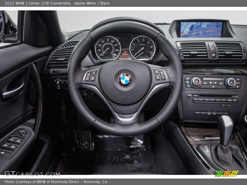 Alpine White / Black 2013 BMW 1 Series 128i Convertible