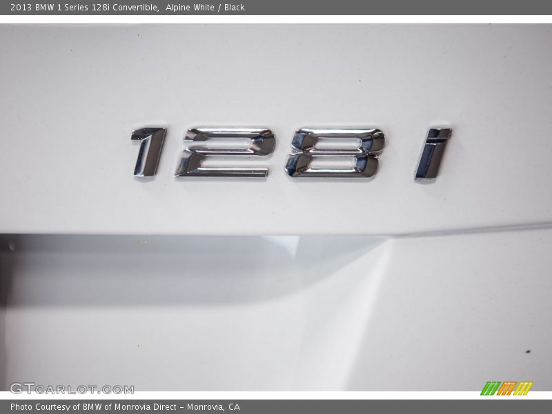 Alpine White / Black 2013 BMW 1 Series 128i Convertible