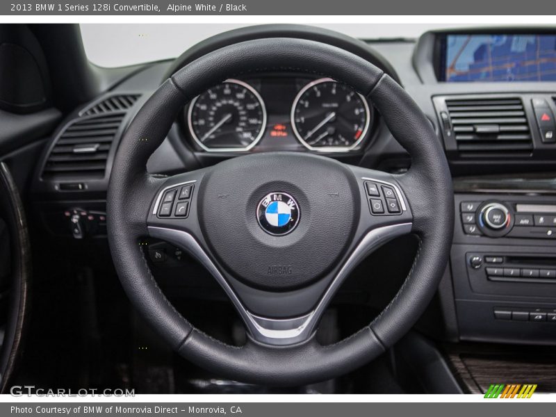 Alpine White / Black 2013 BMW 1 Series 128i Convertible