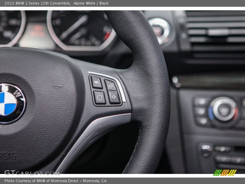 Alpine White / Black 2013 BMW 1 Series 128i Convertible