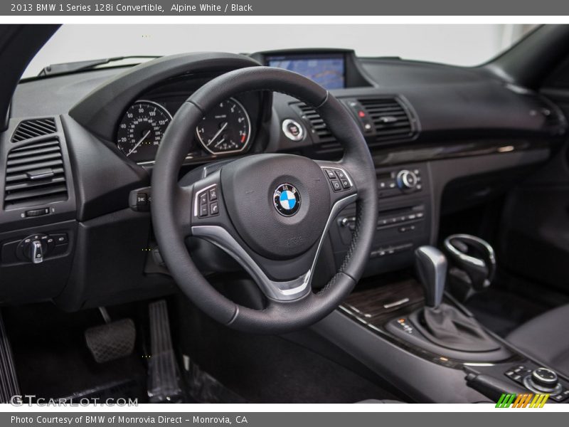Alpine White / Black 2013 BMW 1 Series 128i Convertible