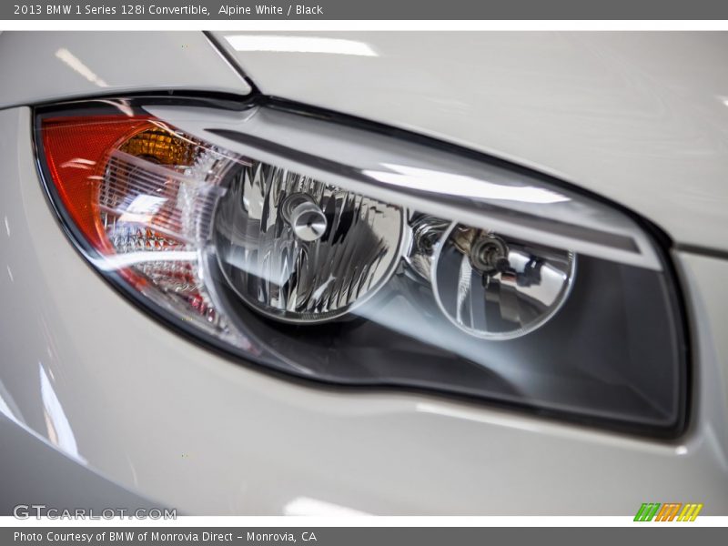 Alpine White / Black 2013 BMW 1 Series 128i Convertible