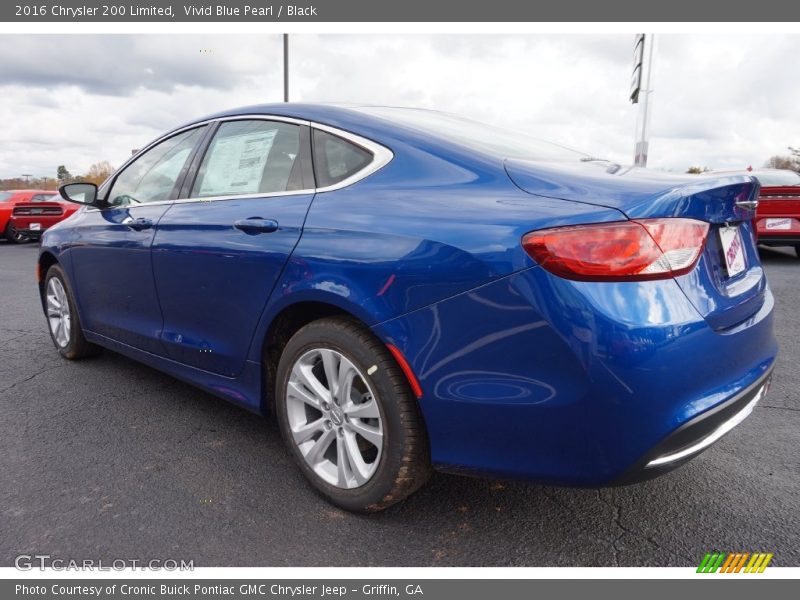 Vivid Blue Pearl / Black 2016 Chrysler 200 Limited