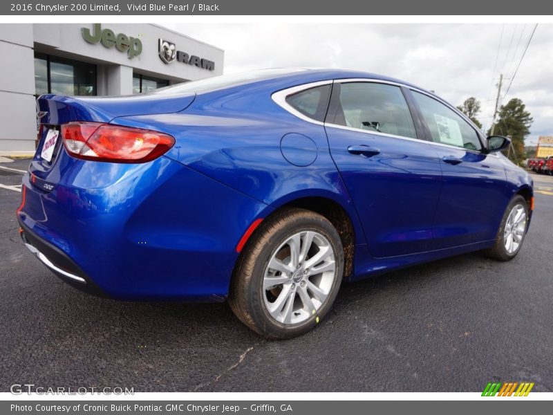 Vivid Blue Pearl / Black 2016 Chrysler 200 Limited
