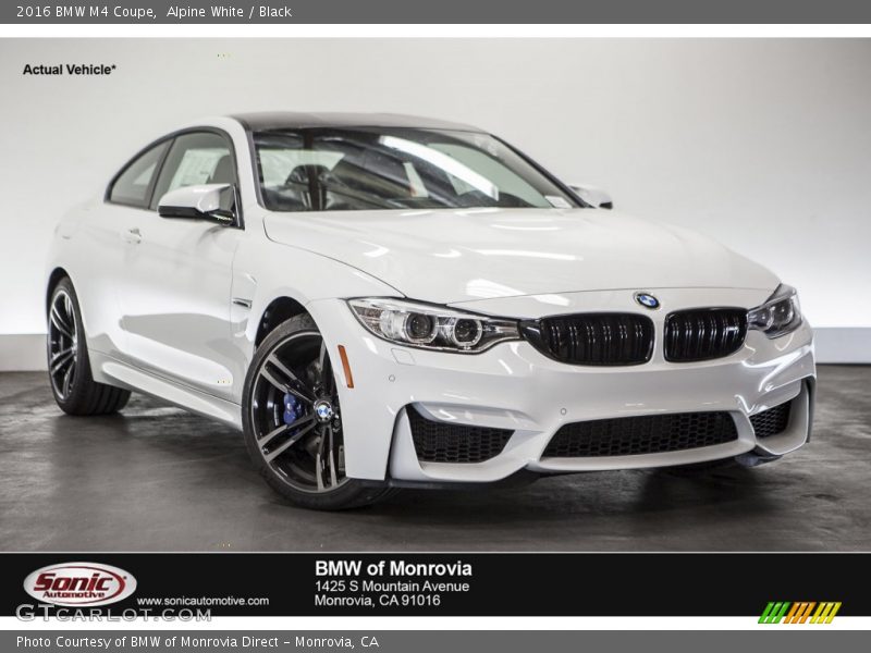 Alpine White / Black 2016 BMW M4 Coupe