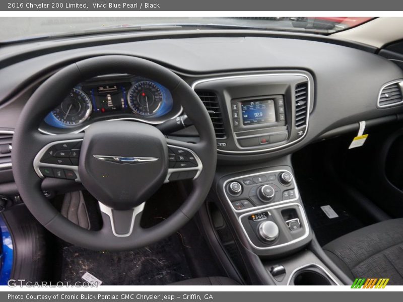 Vivid Blue Pearl / Black 2016 Chrysler 200 Limited