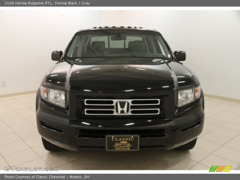 Formal Black / Gray 2008 Honda Ridgeline RTL