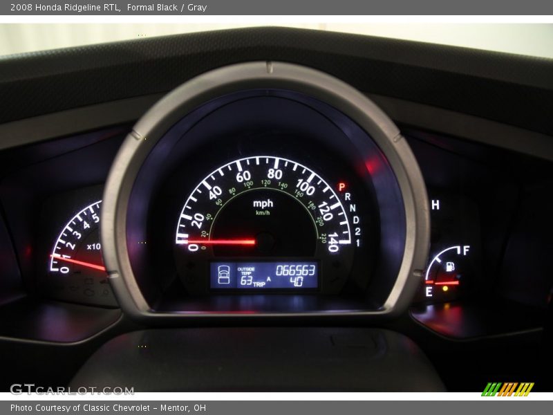 Formal Black / Gray 2008 Honda Ridgeline RTL
