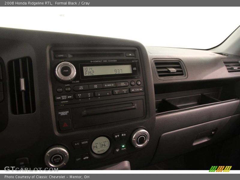 Formal Black / Gray 2008 Honda Ridgeline RTL