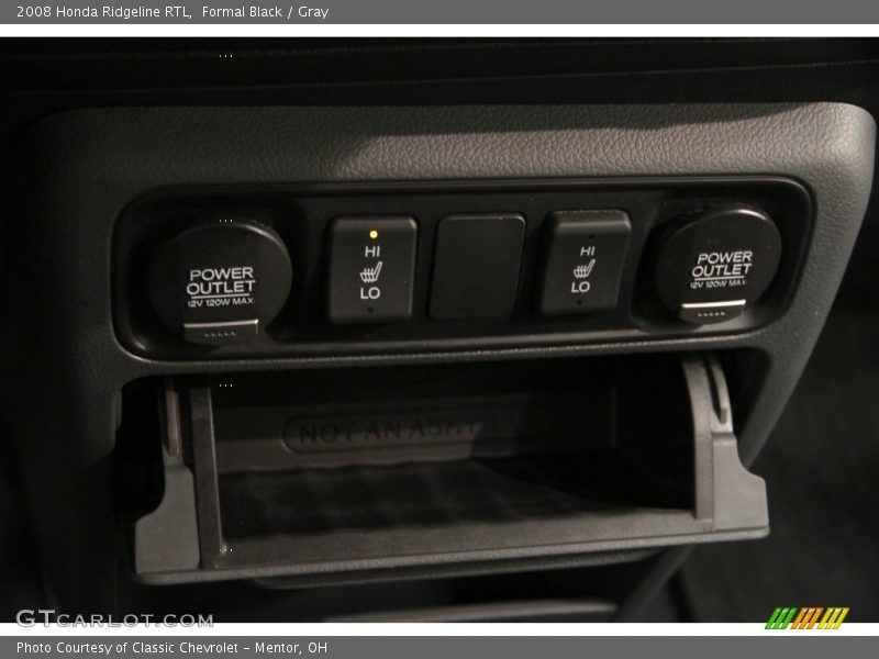 Formal Black / Gray 2008 Honda Ridgeline RTL