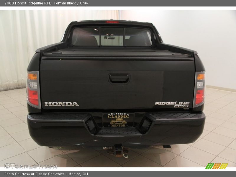 Formal Black / Gray 2008 Honda Ridgeline RTL