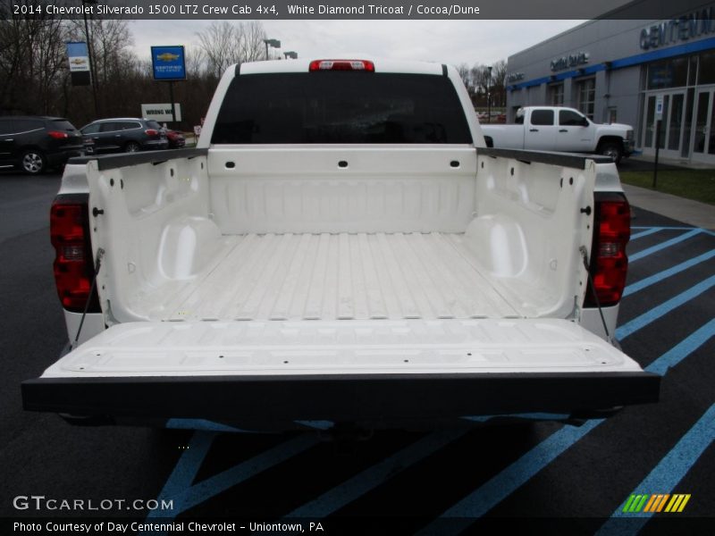 White Diamond Tricoat / Cocoa/Dune 2014 Chevrolet Silverado 1500 LTZ Crew Cab 4x4