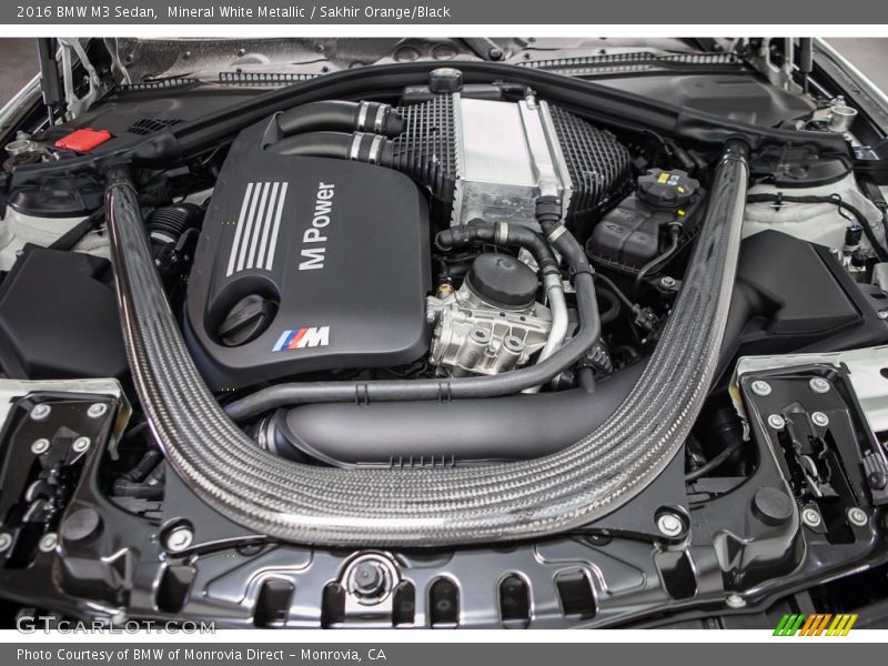  2016 M3 Sedan Engine - 3.0 Liter M DI TwinPower Turbocharged DOHC 24-Valve VVT Inline 6 Cylinder