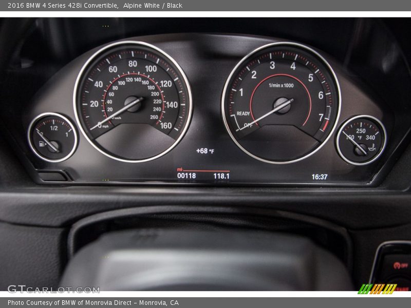 Alpine White / Black 2016 BMW 4 Series 428i Convertible