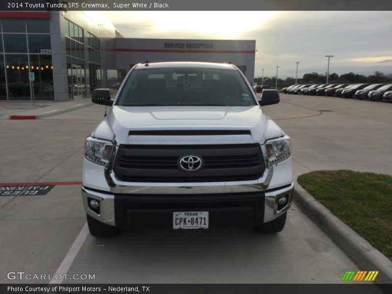 Super White / Black 2014 Toyota Tundra SR5 Crewmax