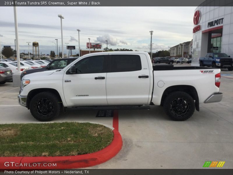 Super White / Black 2014 Toyota Tundra SR5 Crewmax