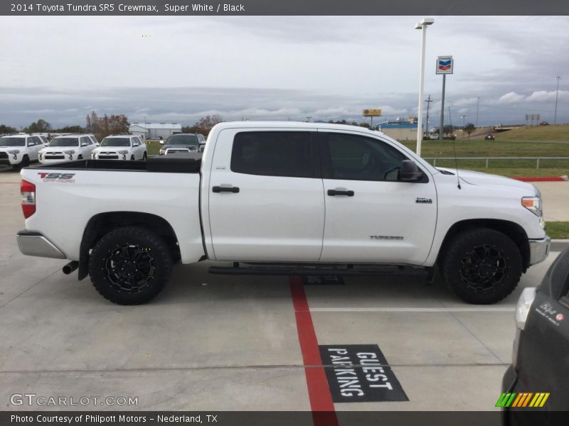 Super White / Black 2014 Toyota Tundra SR5 Crewmax