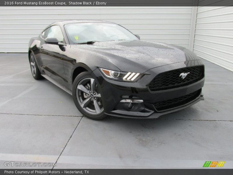 Front 3/4 View of 2016 Mustang EcoBoost Coupe