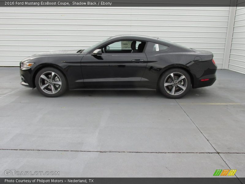 Shadow Black / Ebony 2016 Ford Mustang EcoBoost Coupe