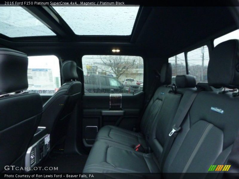 Rear Seat of 2016 F150 Platinum SuperCrew 4x4