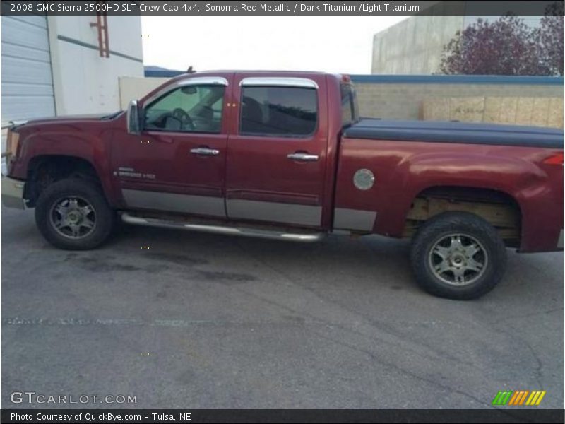 Sonoma Red Metallic / Dark Titanium/Light Titanium 2008 GMC Sierra 2500HD SLT Crew Cab 4x4