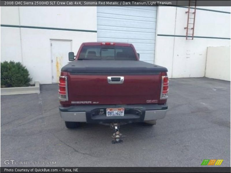 Sonoma Red Metallic / Dark Titanium/Light Titanium 2008 GMC Sierra 2500HD SLT Crew Cab 4x4